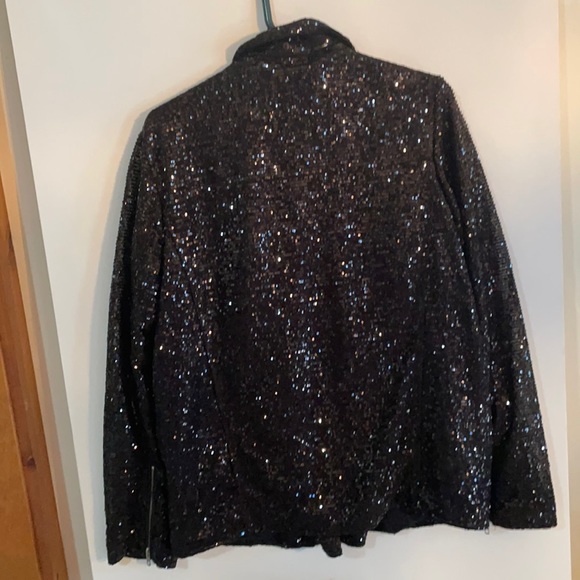 XSOLDXFree People Midnight Moto Sequin Jacket - Picture 10 of 11
